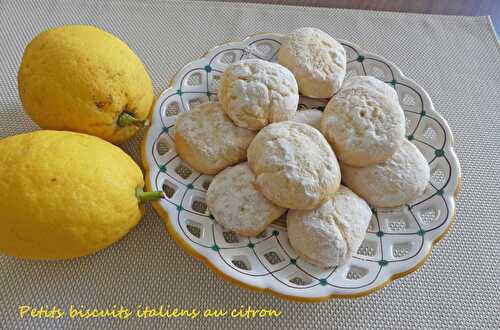 Petits biscuits italiens au citron