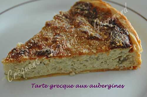 Tarte grecque aux aubergines