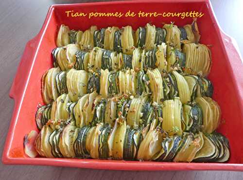 Tian pommes de terre-courgettes