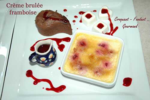 Crème brûlée framboise