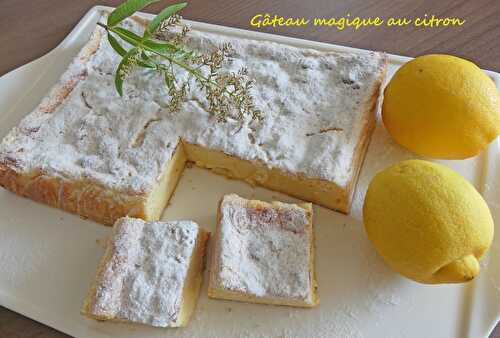 Gâteau magique au citron - Foodista challenge # 76