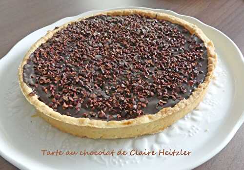 Tarte au chocolat de Claire Heitzler - Croquant Fondant Gourmand