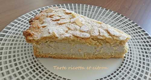 Tarte ricotta et citron