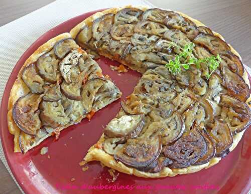 Tatin d'aubergines aux tomates confites