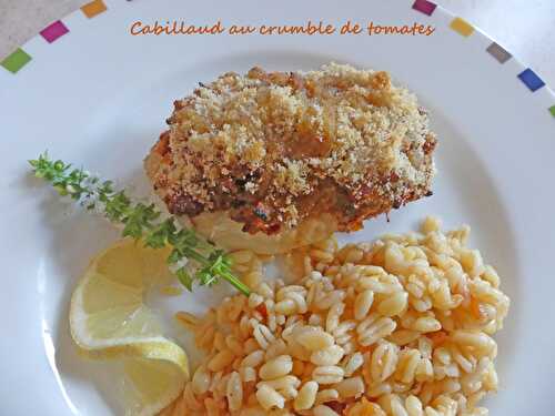 Cabillaud au crumble de tomates