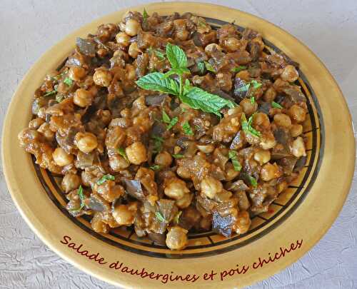 Salade d'aubergines et pois chiches