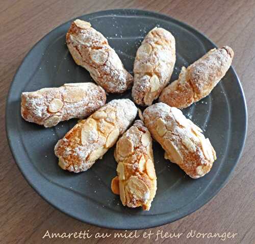 Amaretti au miel et fleur d'oranger