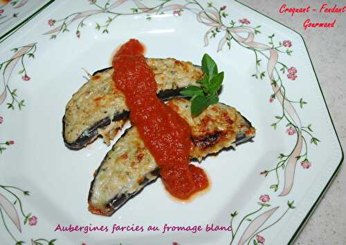 Aubergines farcies au fromage blanc