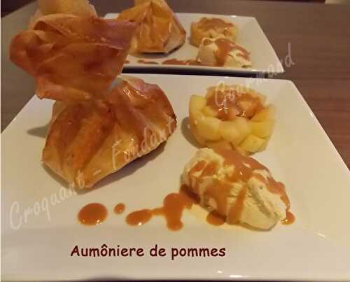 Aumônière de pommes.