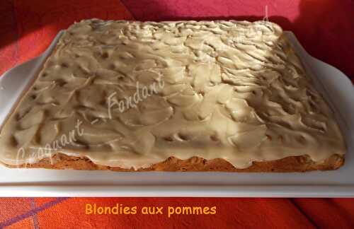 Blondie aux pommes