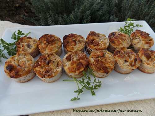 Bouchées poireaux-parmesan