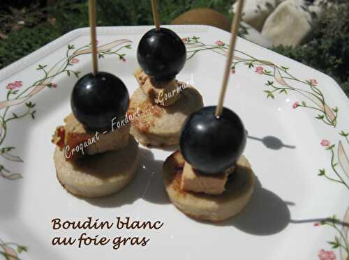 Boudin blanc au foie gras