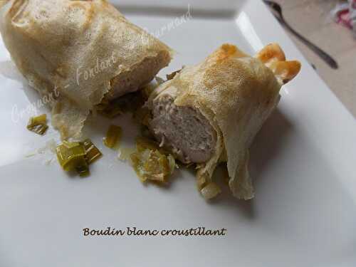 Boudin blanc croustillant