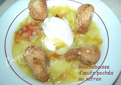 Bouillabaisse d'œufs pochés