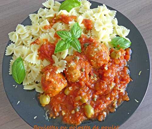 Boulettes ou polpette de poulet