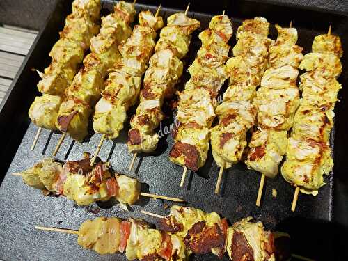 Brochettes de poulet