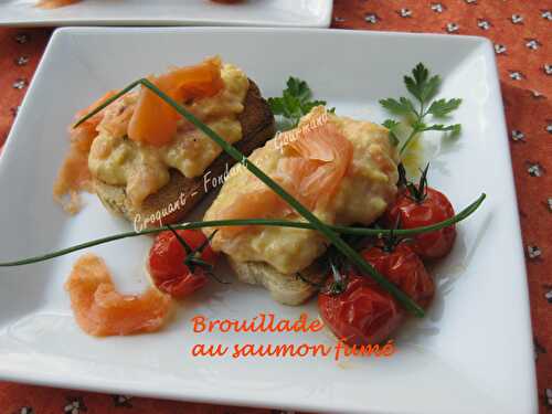 Brouillade au saumon fumé