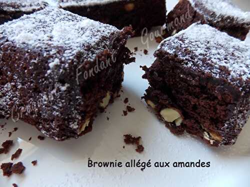 Brownie allégé aux amandes