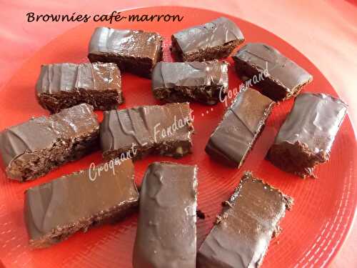 Brownies café-marron