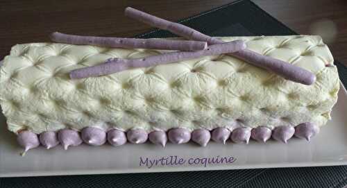 Bûche Myrtille coquine