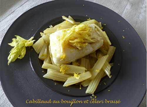 Cabillaud au bouillon et céleri braisé