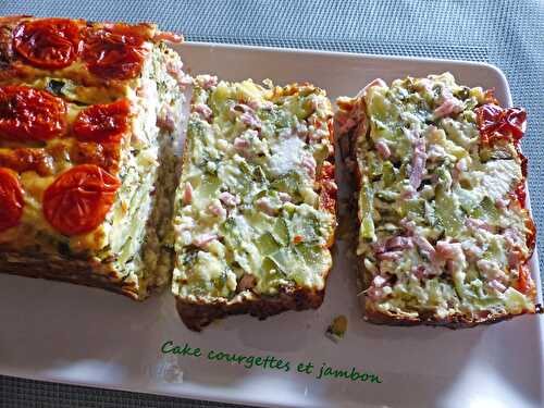 Cake courgettes et jambon - Foodista Challenge #66