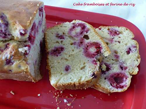 Cake framboises et farine de riz - Recettes autour d'un ingrédient # 28