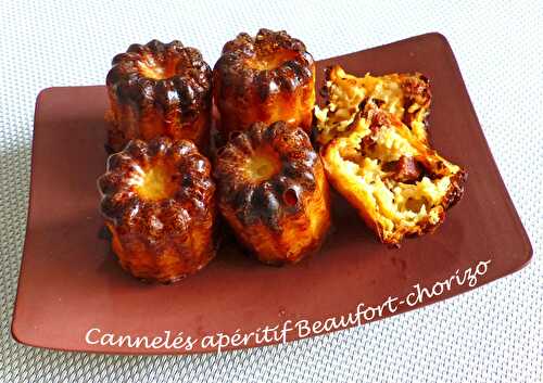 Cannelés apéritif Beaufort-chorizo