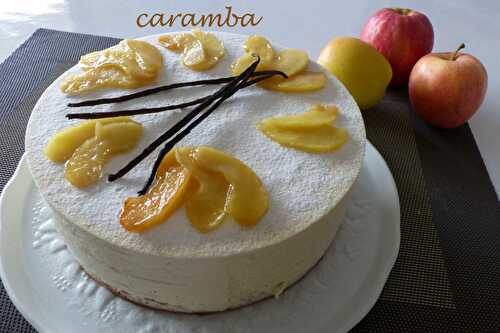 Caramba, entremets pomme-caramel