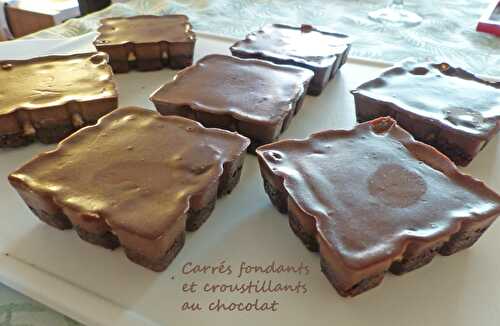 Carrés fondants et croustillants au chocolat