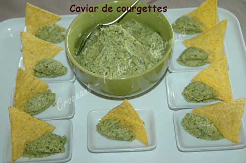 Caviar de courgettes