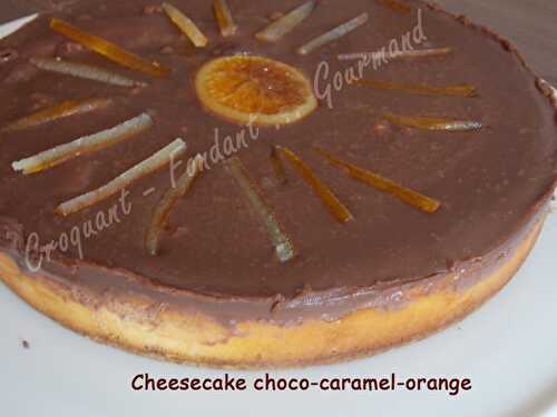 Cheesecake choco-caramel-orange.