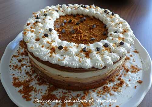 Cheesecake spéculoos et chocolat - Bataille food # 76