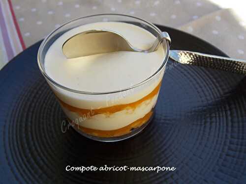 Compote abricot-mascarpone