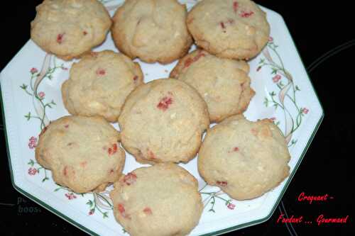 Cookies fraises-chocolat