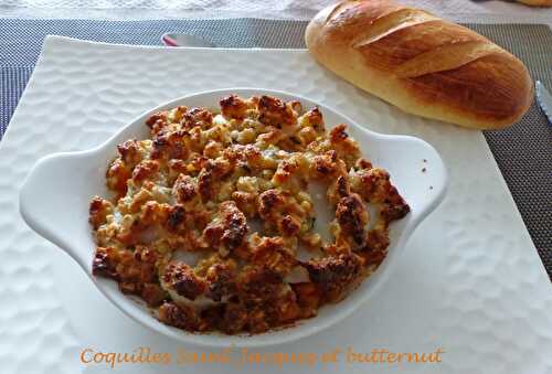 Coquilles Saint-Jacques et butternut