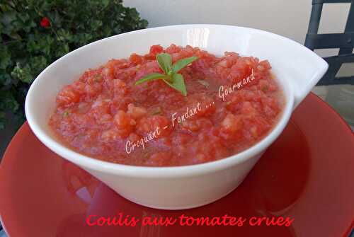 Coulis aux tomates crues