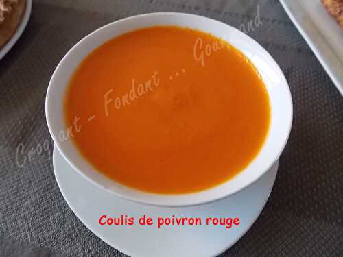 Coulis de poivron rouge