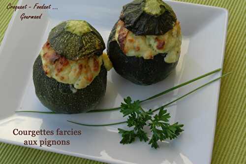 Courgettes aux pignons.