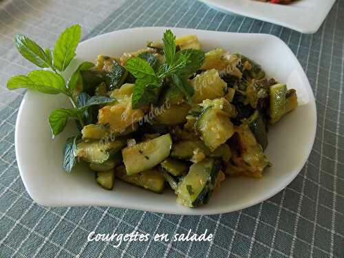 Courgettes en salade