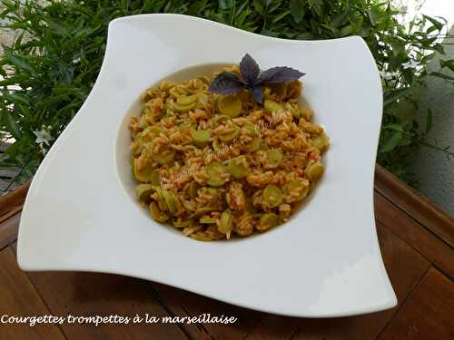 Courgettes trompettes à la marseillaise