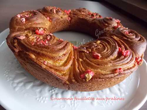 Couronne feuilletée aux pralines