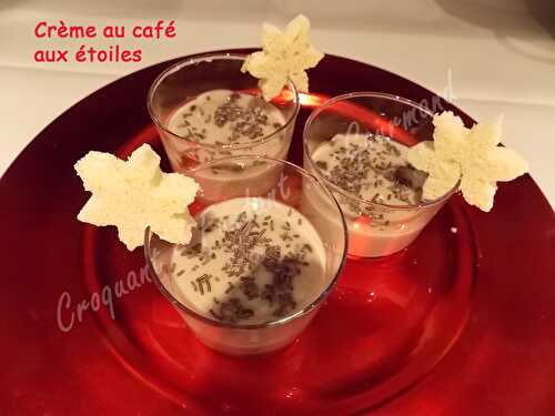 Crème au café aux étoiles