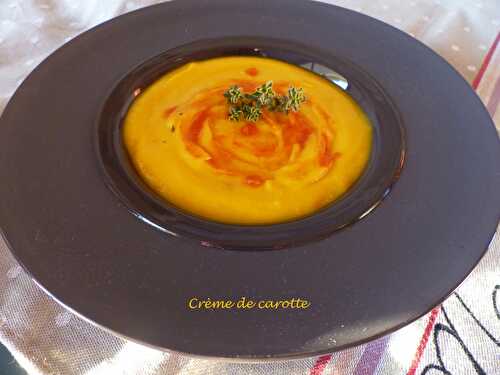 Crème de carotte au Thermomix