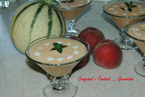 Crème melon pêche