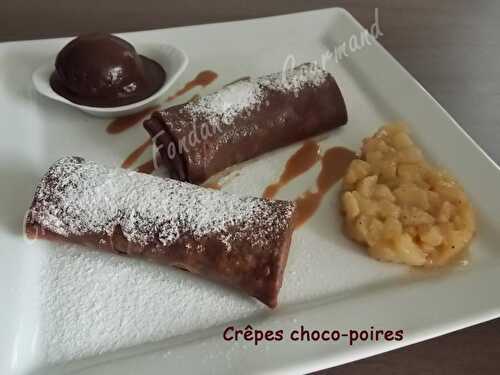 Crêpes choco-poires