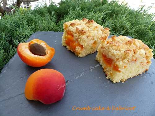 Crumb cake à l'abricot - Croquant Fondant Gourmand