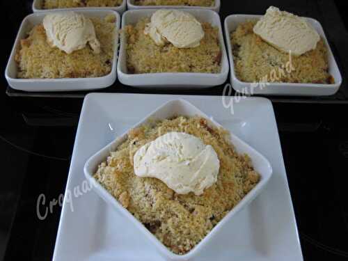 Crumble poire-pomme-caramel