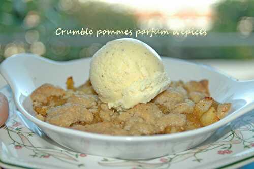 Crumble pommes parfum d'épices