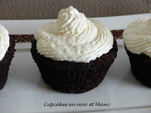 Cupcakes en noir et blanc - Appropriez-vous la recette # 6